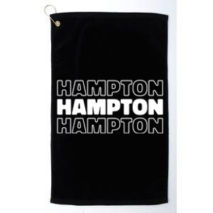 Us American City Usa Resident Virginia Hampton Great Gift Platinum Collection Golf Towel