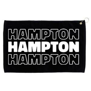 Us American City Usa Resident Virginia Hampton Great Gift Grommeted Golf Towel