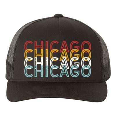 Us American City 70S Retro Usa Vintage Chicago Yupoong Adult 5-Panel Trucker Hat