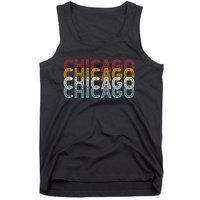 Us American City 70S Retro Usa Vintage Chicago Tank Top