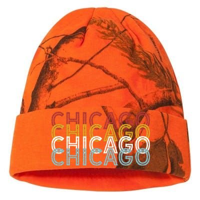 Us American City 70S Retro Usa Vintage Chicago Kati Licensed 12" Camo Beanie