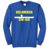 Uss America Cvgift66 Aircraft Carrier Sailor Veterans Day Gift Sweatshirt