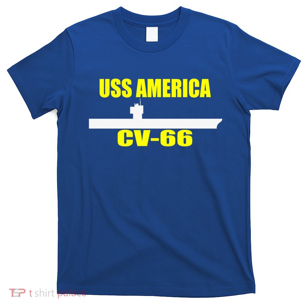Uss America Cvgift66 Aircraft Carrier Sailor Veterans Day Gift T-Shirt