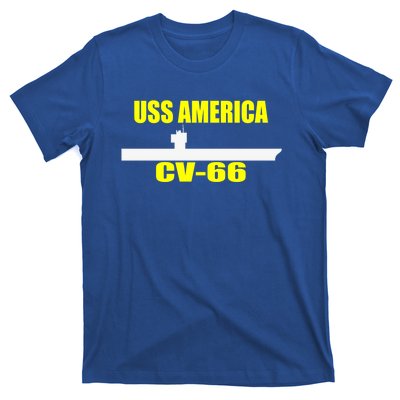 Uss America Cvgift66 Aircraft Carrier Sailor Veterans Day Gift T-Shirt