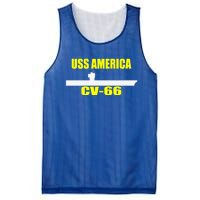 Uss America Cvgift66 Aircraft Carrier Sailor Veterans Day Gift Mesh Reversible Basketball Jersey Tank