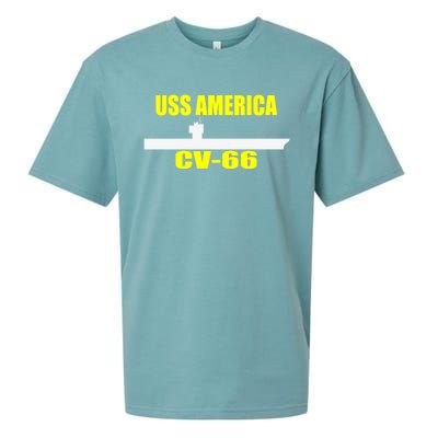 Uss America Cvgift66 Aircraft Carrier Sailor Veterans Day Gift Sueded Cloud Jersey T-Shirt