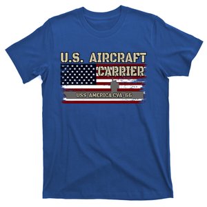 Uss America Cvagift66 Aircraft Carrier Veterans Day Fathers Day Gift T-Shirt