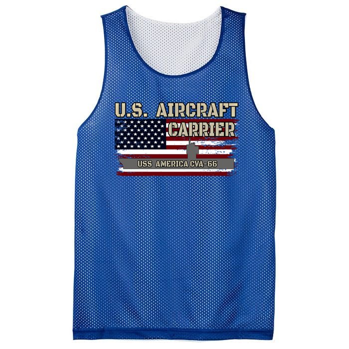 Uss America Cvagift66 Aircraft Carrier Veterans Day Fathers Day Gift Mesh Reversible Basketball Jersey Tank