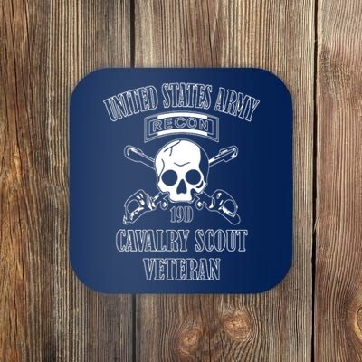 U.S. Army Cavalry Scout Veteran (Back Design) Coaster