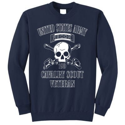 U.S. Army Cavalry Scout Veteran (Back Design) Tall Sweatshirt