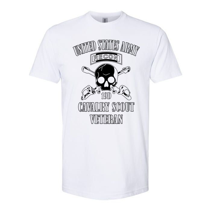 U.S. Army Cavalry Scout Veteran (Back Design) Softstyle CVC T-Shirt