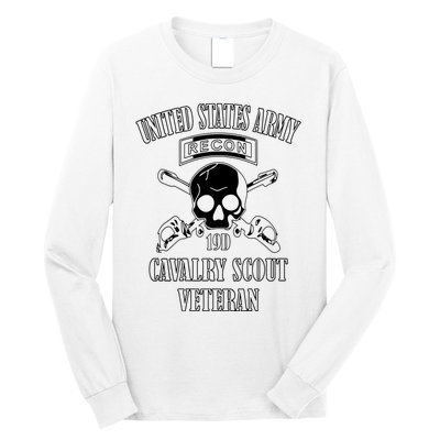 U.S. Army Cavalry Scout Veteran (Back Design) Long Sleeve Shirt