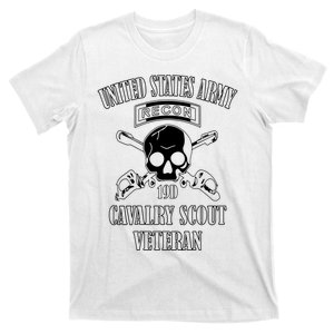 U.S. Army Cavalry Scout Veteran (Back Design) T-Shirt