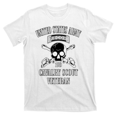 U.S. Army Cavalry Scout Veteran (Back Design) T-Shirt