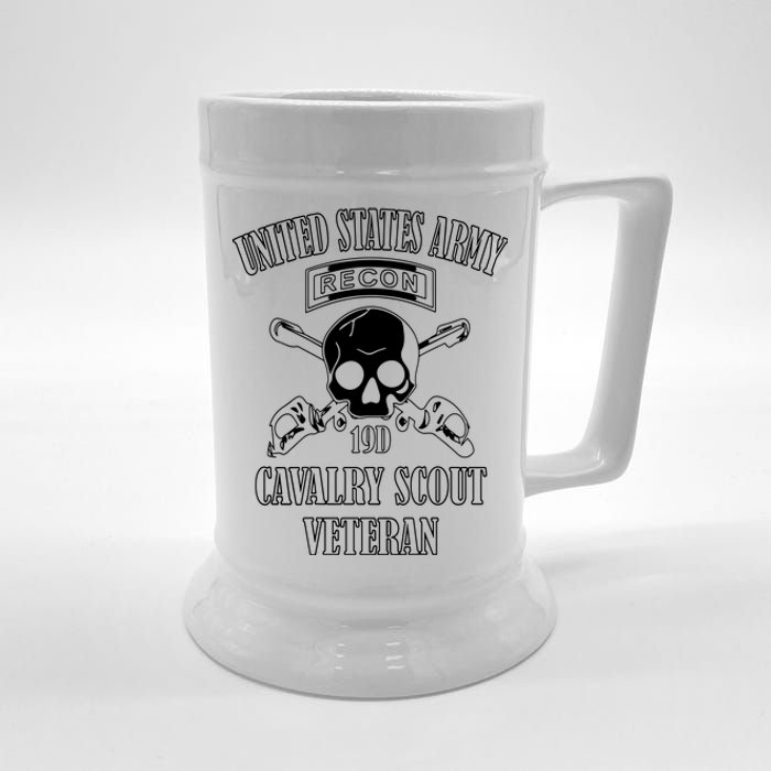 U.S. Army Cavalry Scout Veteran (Back Design) Beer Stein