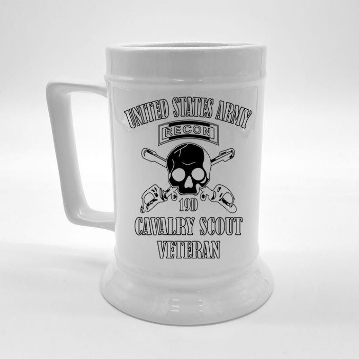 U.S. Army Cavalry Scout Veteran (Back Design) Beer Stein