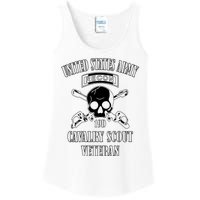 U.S. Army Cavalry Scout Veteran (Back Design) Ladies Essential Tank