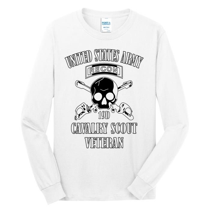 U.S. Army Cavalry Scout Veteran (Back Design) Tall Long Sleeve T-Shirt