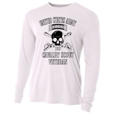 U.S. Army Cavalry Scout Veteran (Back Design) Cooling Performance Long Sleeve Crew