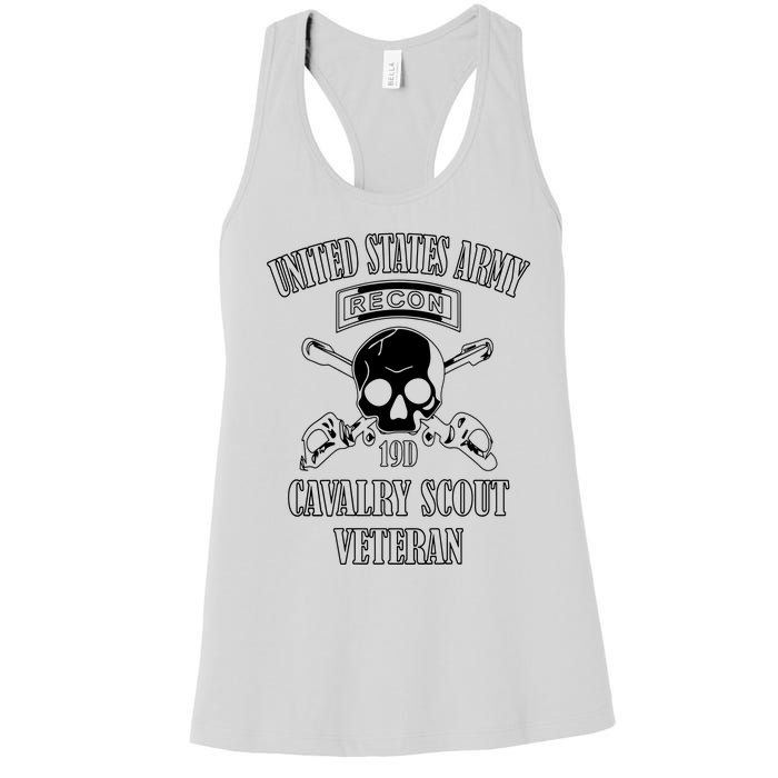 U.S. Army Cavalry Scout Veteran (Back Design) Women's Racerback Tank