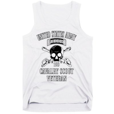 U.S. Army Cavalry Scout Veteran (Back Design) Tank Top