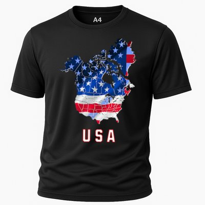 Usa And Canada Map Annex Canada 51st State Trump Greenland Performance Shirt