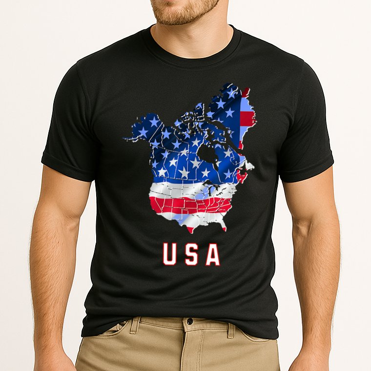 Usa And Canada Map Annex Canada 51st State Trump Greenland Cooling Performance Crew T-Shirt