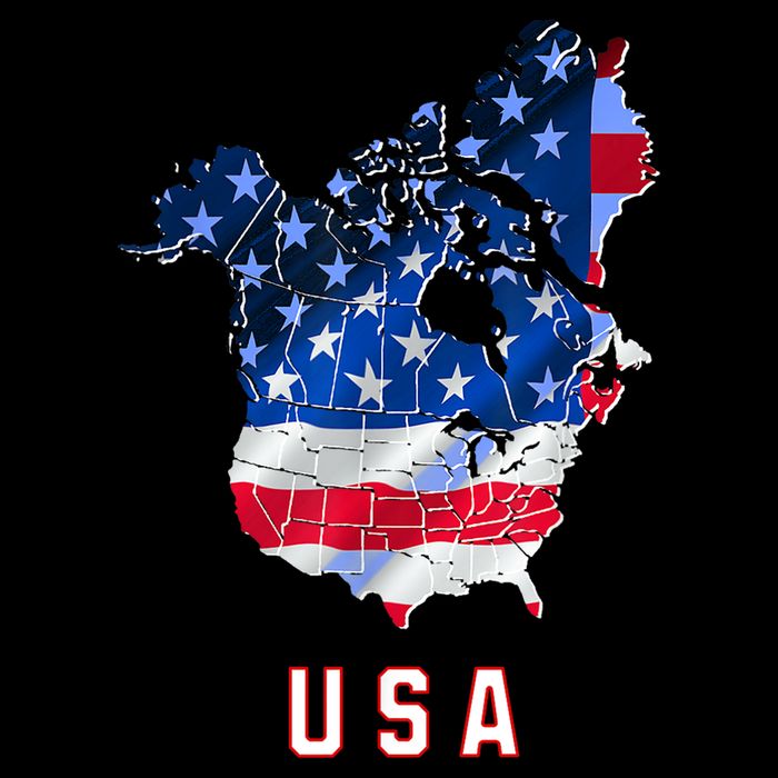 Usa And Canada Map Annex Canada 51st State Trump Greenland Drawstring Bag