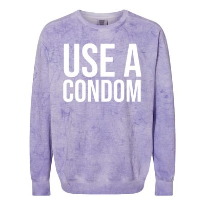 Use A Condom Colorblast Crewneck Sweatshirt