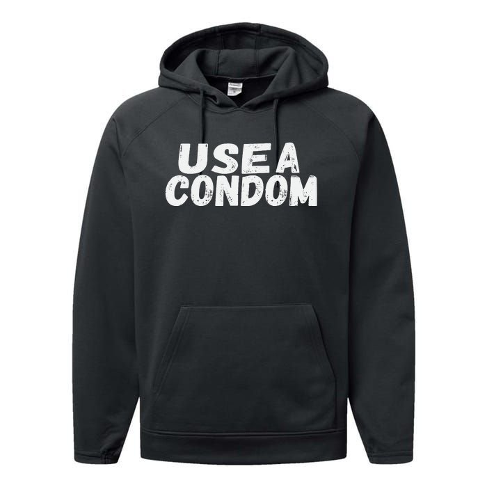 Use A Condom Performance Fleece Hoodie