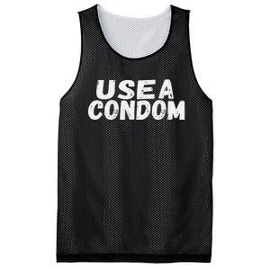 Use A Condom Mesh Reversible Basketball Jersey Tank