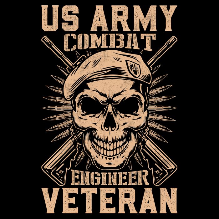 US Army Combat Engineer Veteran Memories Day Drawstring Bag