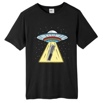 Ufo Abduction Comb Hairstylist Cool Gift Tall Fusion ChromaSoft Performance T-Shirt