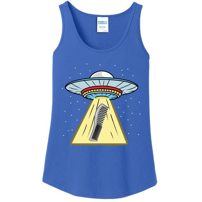 Ufo Abduction Comb Hairstylist Cool Gift Ladies Essential Tank