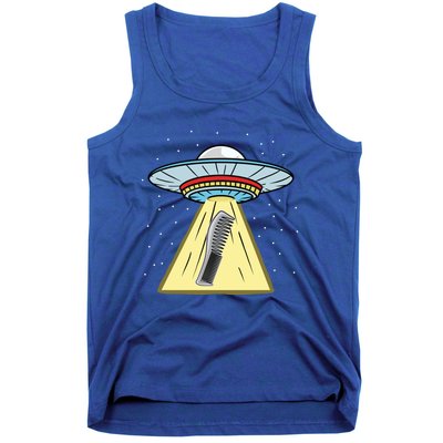 Ufo Abduction Comb Hairstylist Cool Gift Tank Top