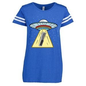 Ufo Abduction Comb Hairstylist Cool Gift Enza Ladies Jersey Football T-Shirt