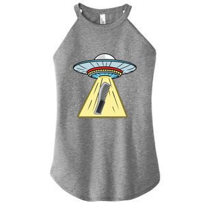 Ufo Abduction Comb Hairstylist Cool Gift Women's Perfect Tri Rocker Tank