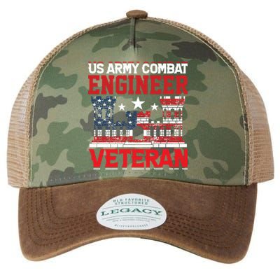 US Army Combat Engineer Veteran Gift Legacy Tie Dye Trucker Hat