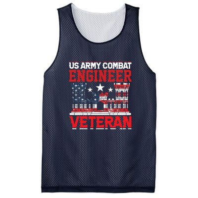 US Army Combat Engineer Veteran Gift Mesh Reversible Basketball Jersey Tank