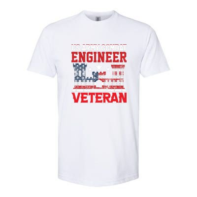 US Army Combat Engineer Veteran Gift Softstyle CVC T-Shirt