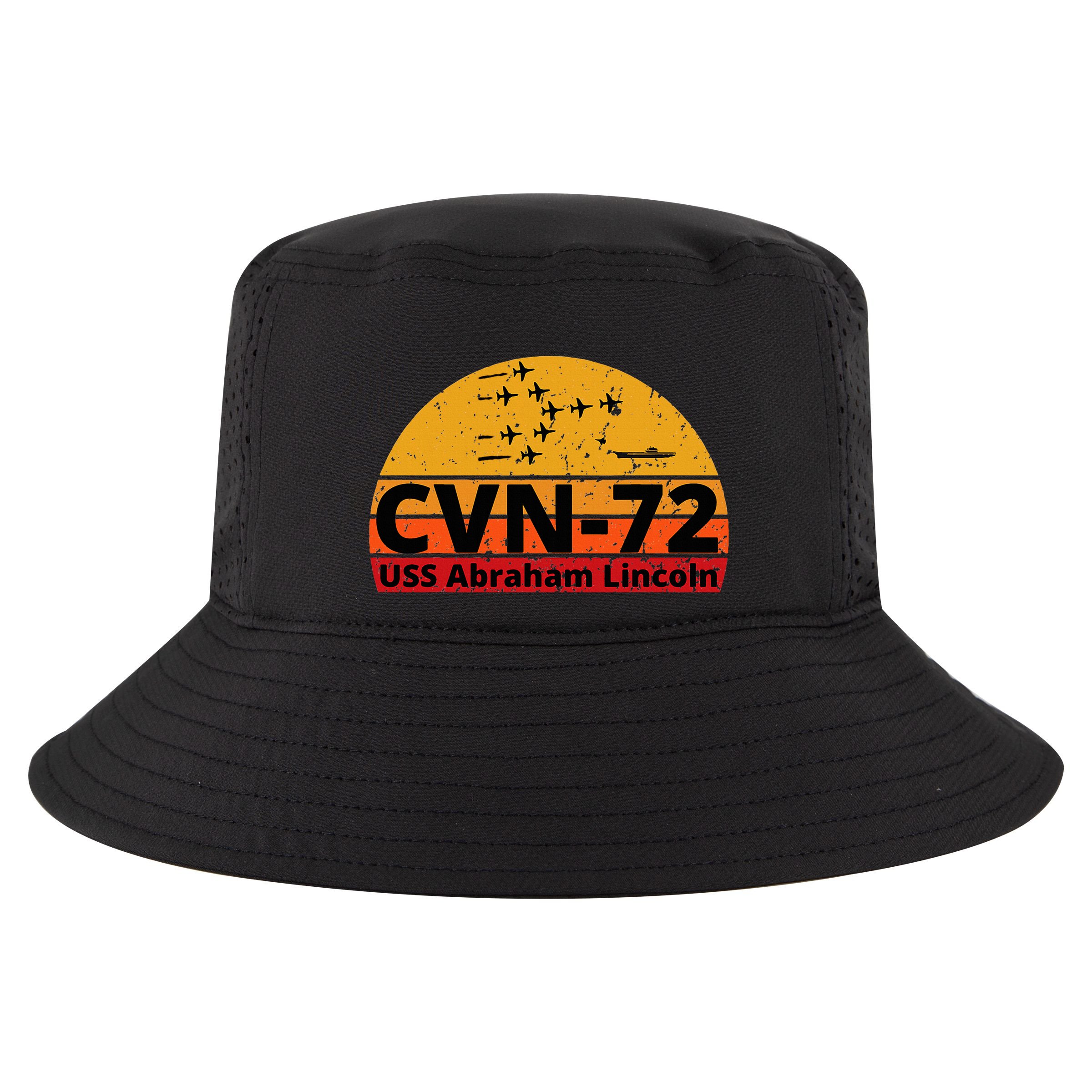 Us Aircraft Carrier Cvn72 Uss Abraham Lincoln Cool Comfort Performance Bucket Hat