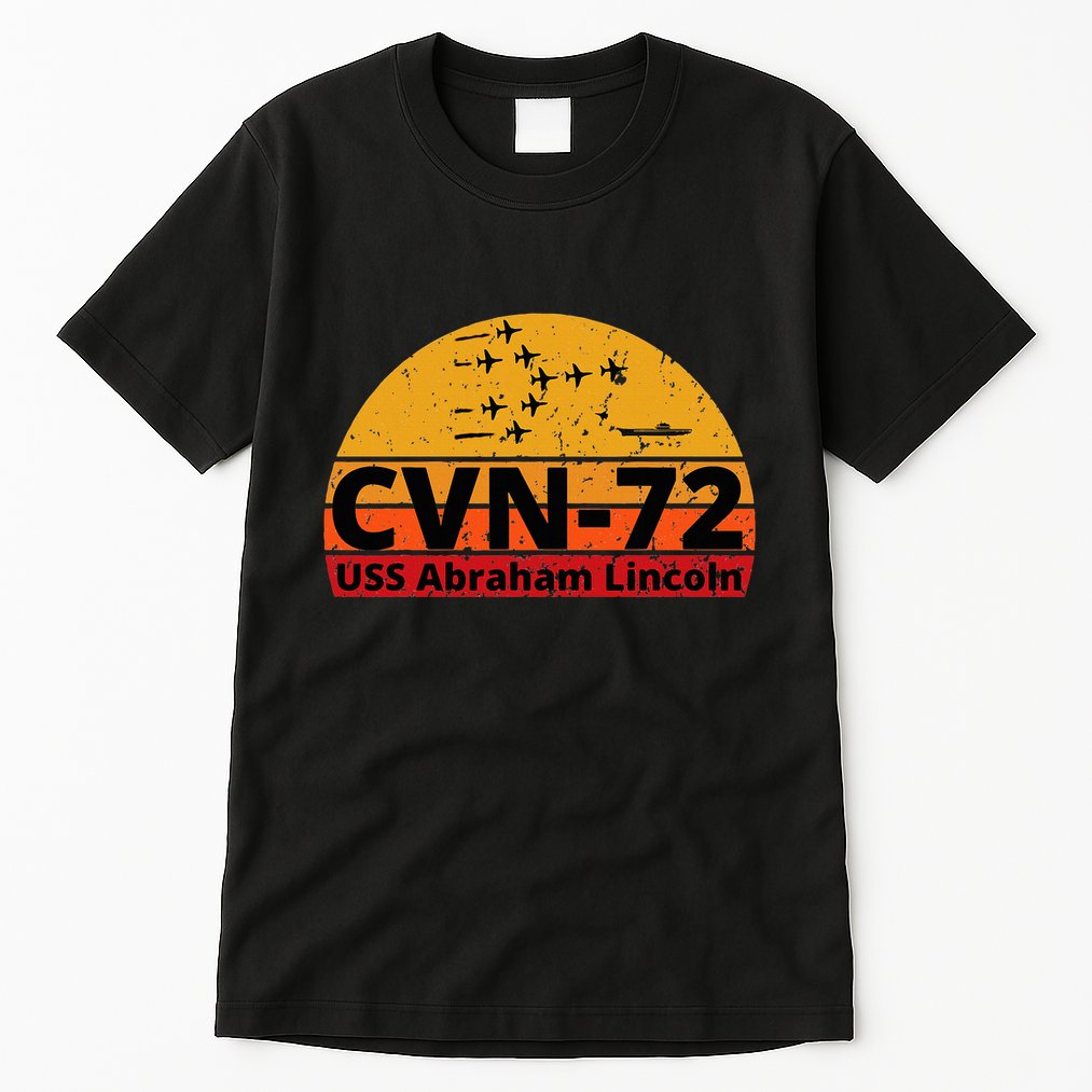 Us Aircraft Carrier Cvn72 Uss Abraham Lincoln Tall T-Shirt