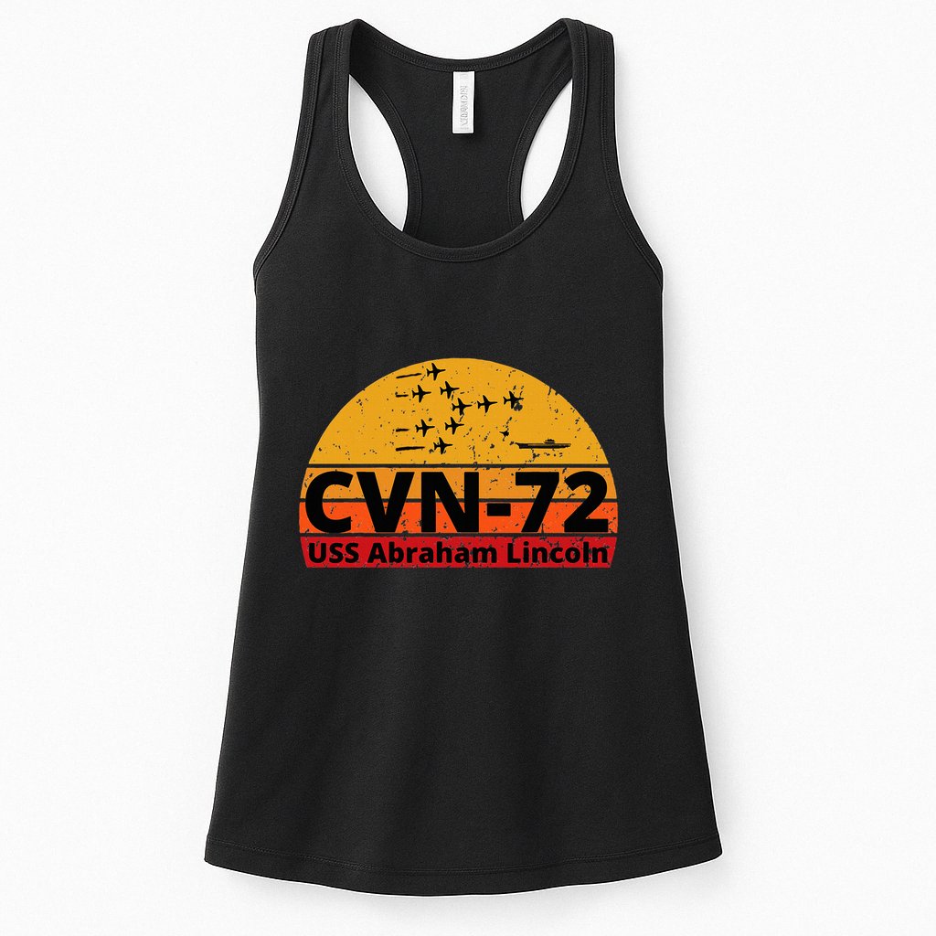 Us Aircraft Carrier Cvn72 Uss Abraham Lincoln Womens Tank Top
