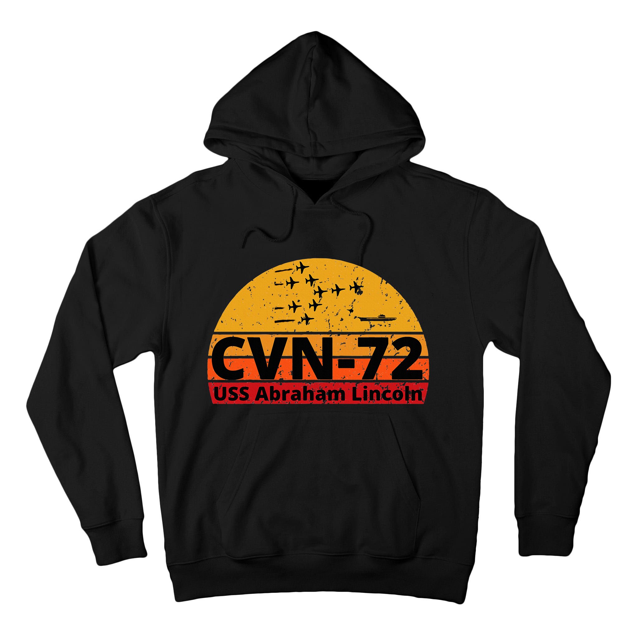 Us Aircraft Carrier Cvn72 Uss Abraham Lincoln Tall Hoodie