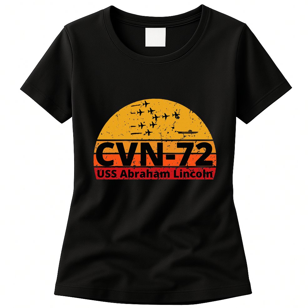 Us Aircraft Carrier Cvn72 Uss Abraham Lincoln Womens T-Shirt