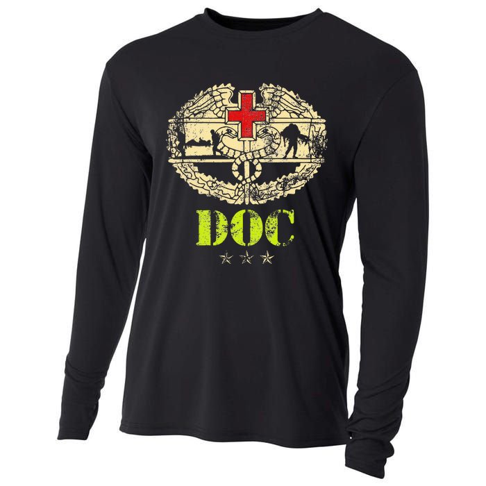 U.S. Army Combat Medic Veteran Medical Military Veterans Day Cooling Performance Long Sleeve Crew