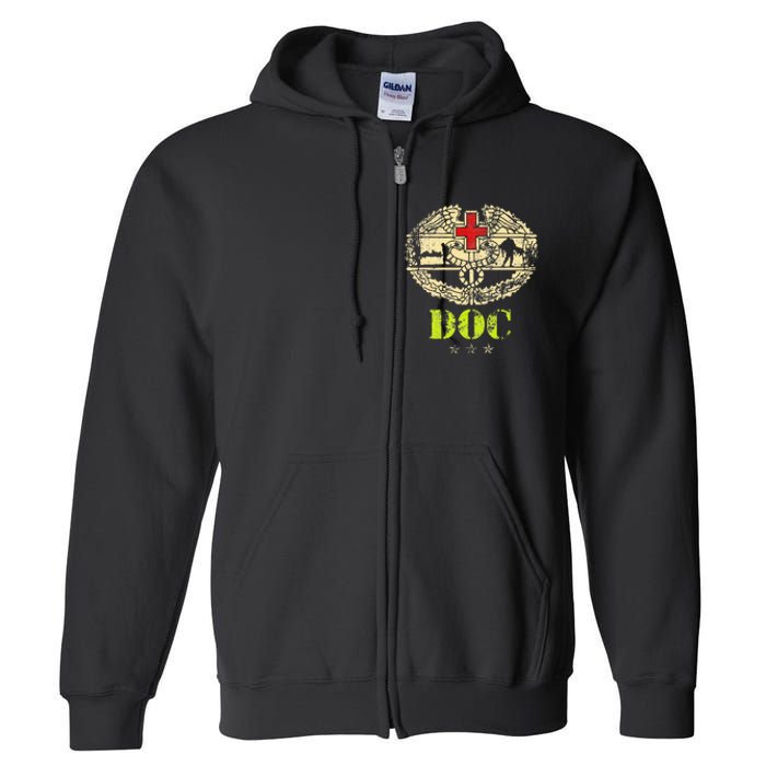 U.S. Army Combat Medic Veteran Medical Military Veterans Day Full Zip Hoodie