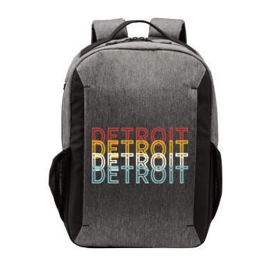 Us American City 70S Retro Usa Vintage Detroit Vector Backpack