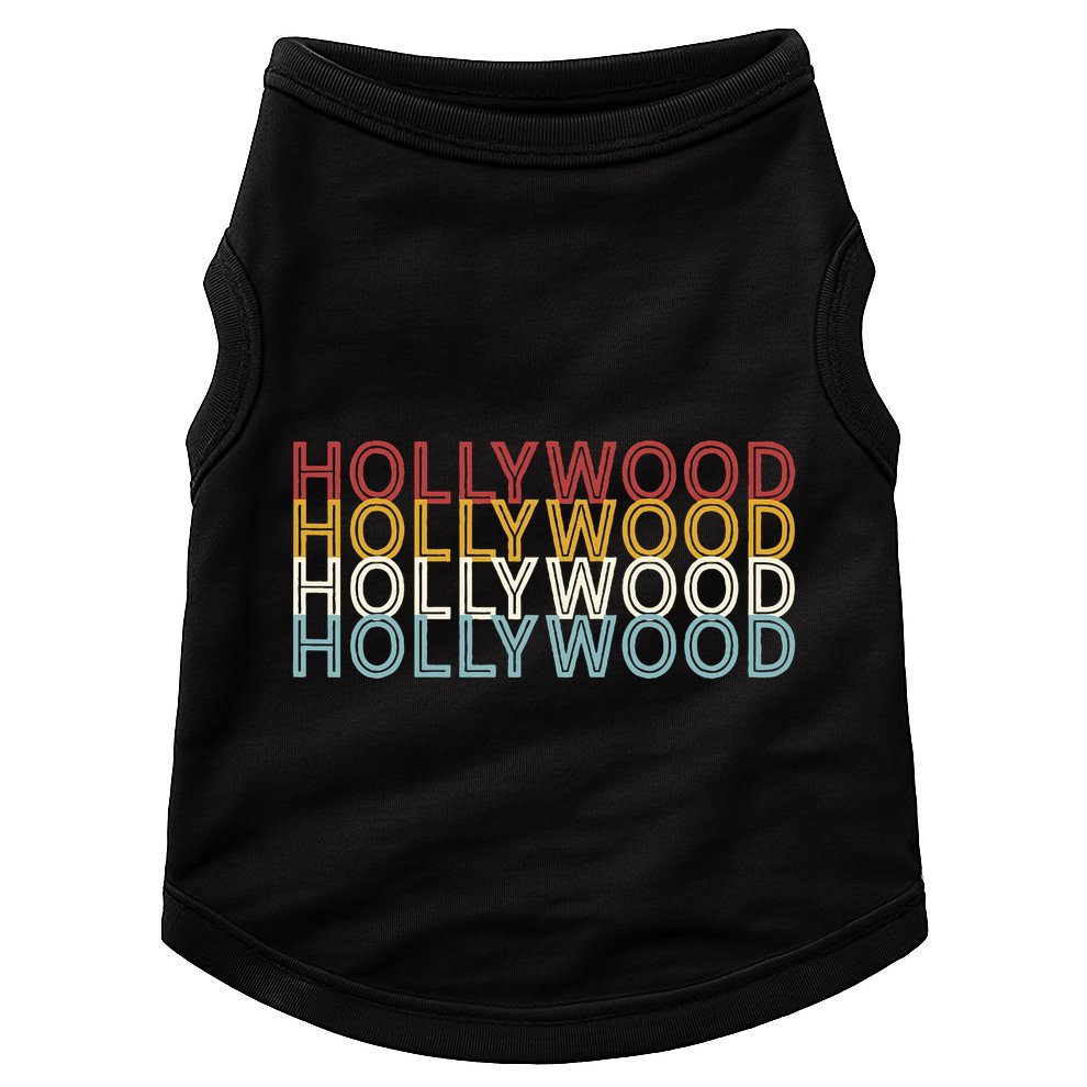 Us American City 70S Retro Usa Vintage Hollywood Doggie Tank
