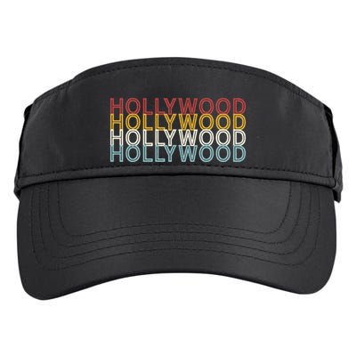 Us American City 70S Retro Usa Vintage Hollywood Adult Drive Performance Visor